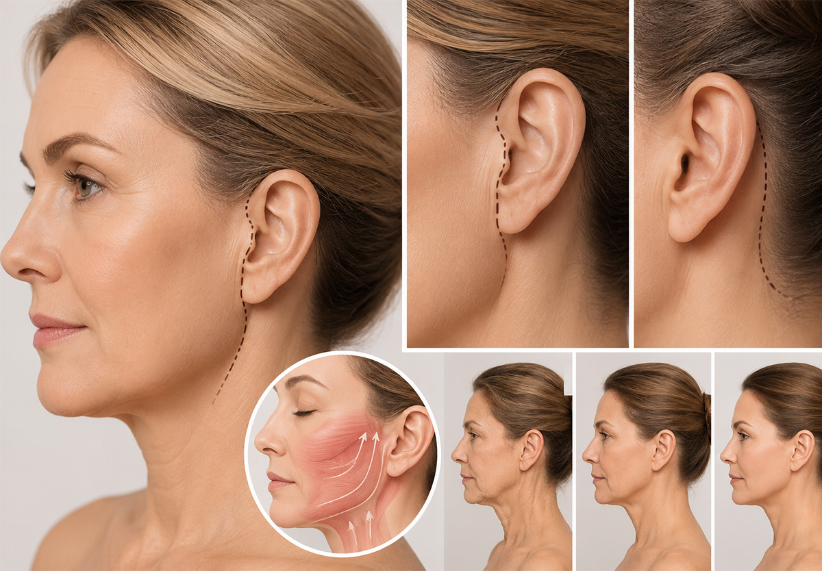 Cicatrices d&rsquo;un lifting du visage : o&ugrave; sont-elles et comment &eacute;voluent-elles ?